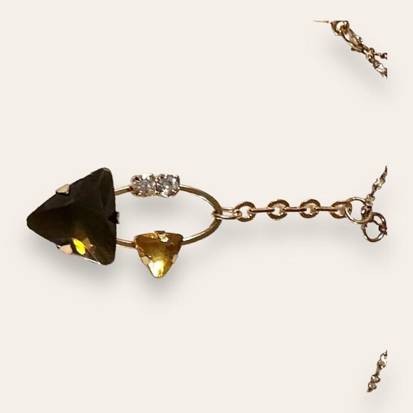 NY & Co Gold Tone Charm Necklace 26” Statement Eclectic Comment Gift EUC - Picture 12 of 16